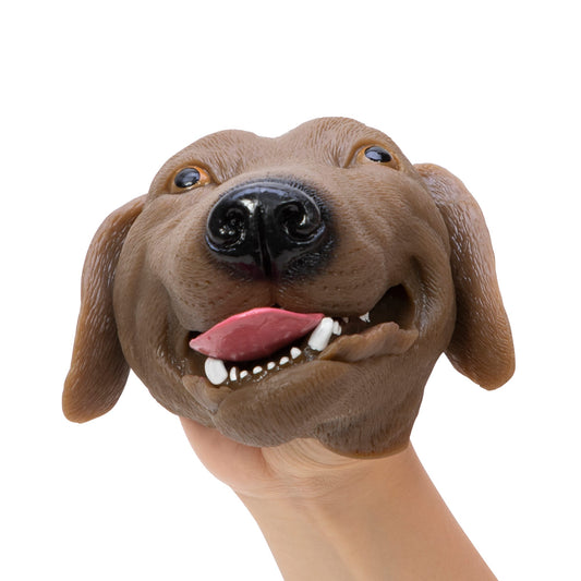 DGHP-Dog-Hand-Puppet-Brown-Front-Closed-web